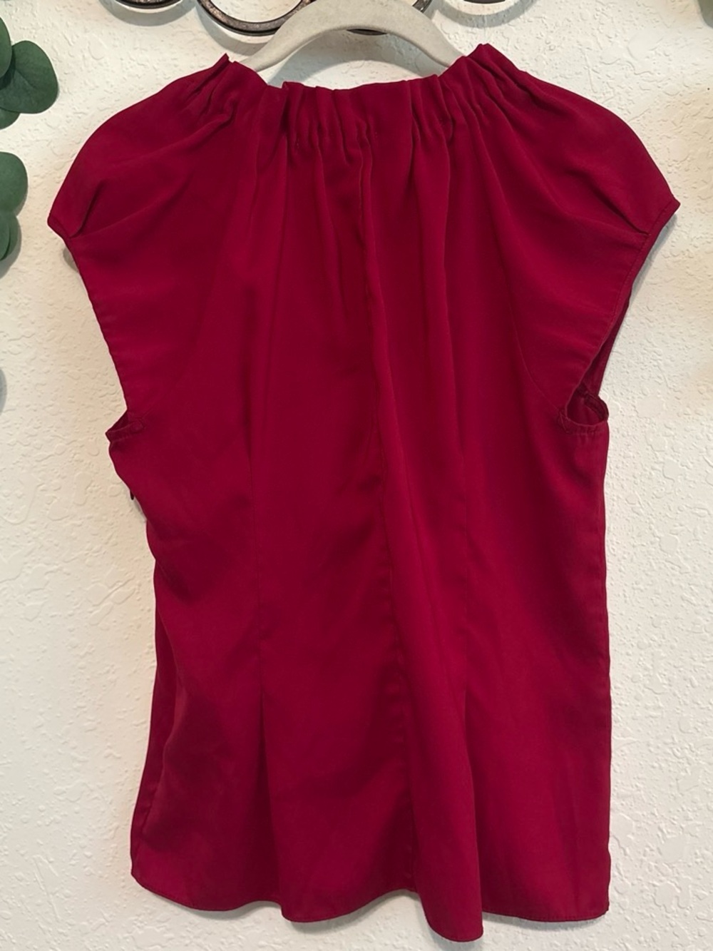 Y2K Express Red Ruffle Front Cap-Sleeve Top❤️ - Picture 5 of 7